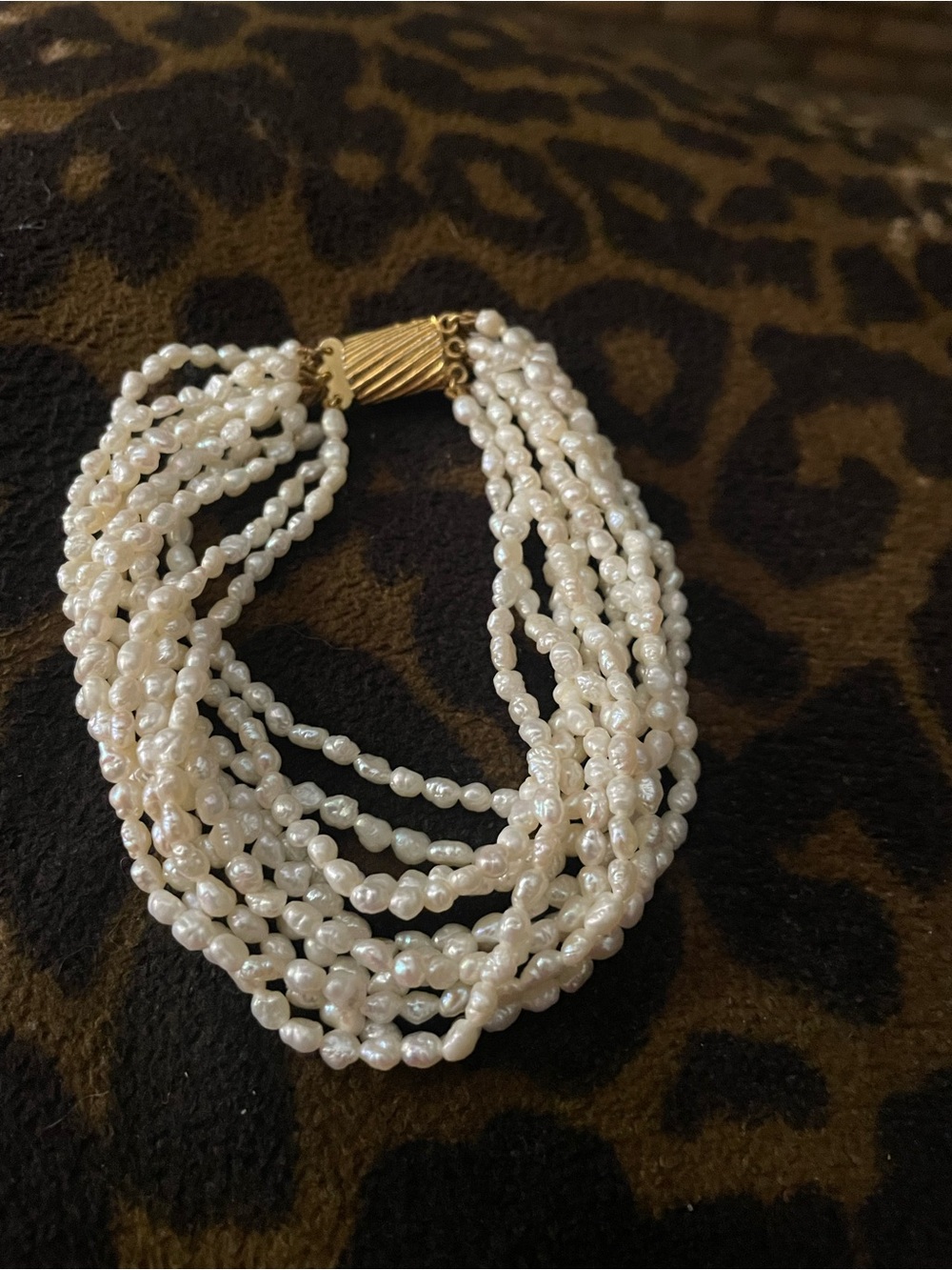 Vintage Multiple strands Freshwater Rice Pearls